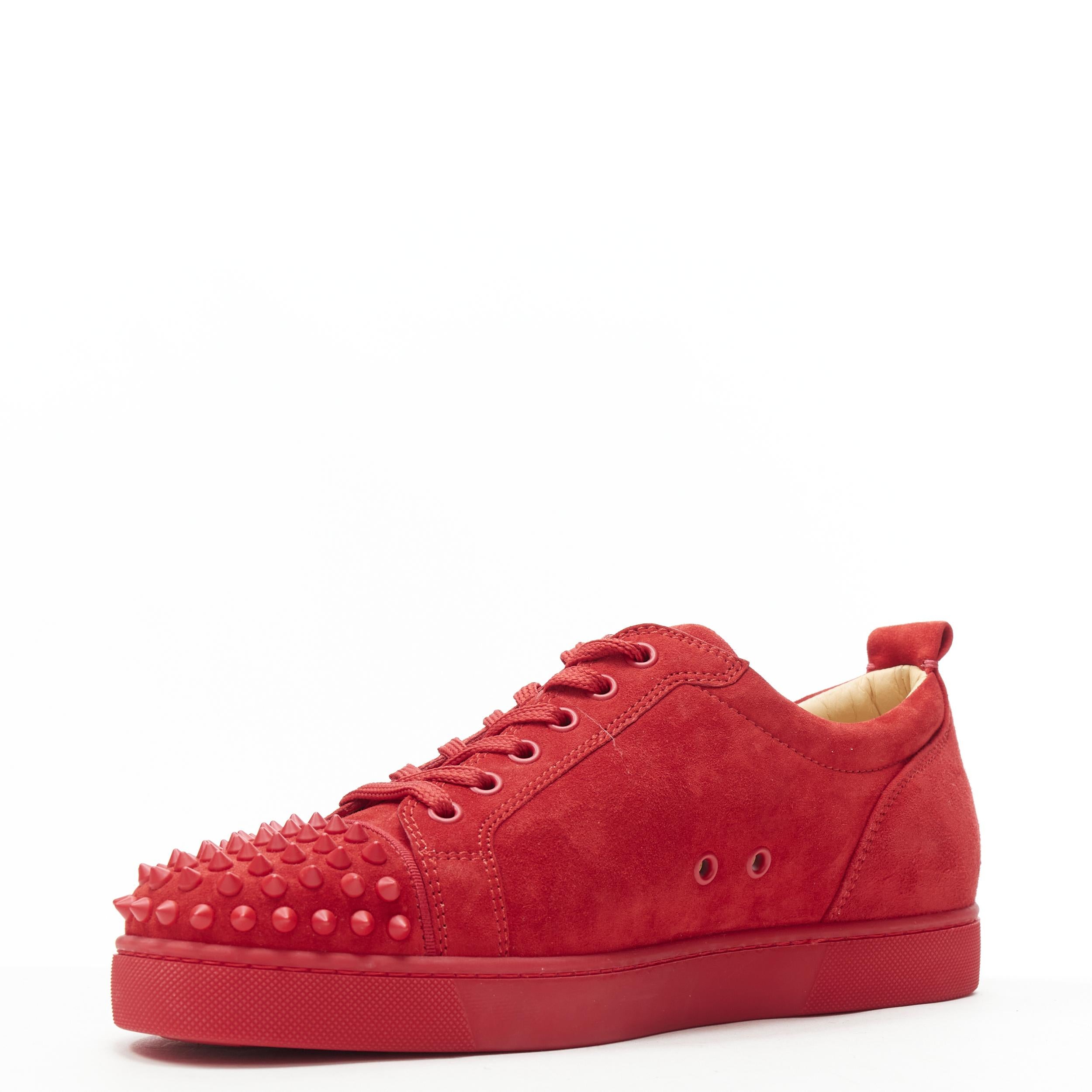 christian louboutin red spike sneakers