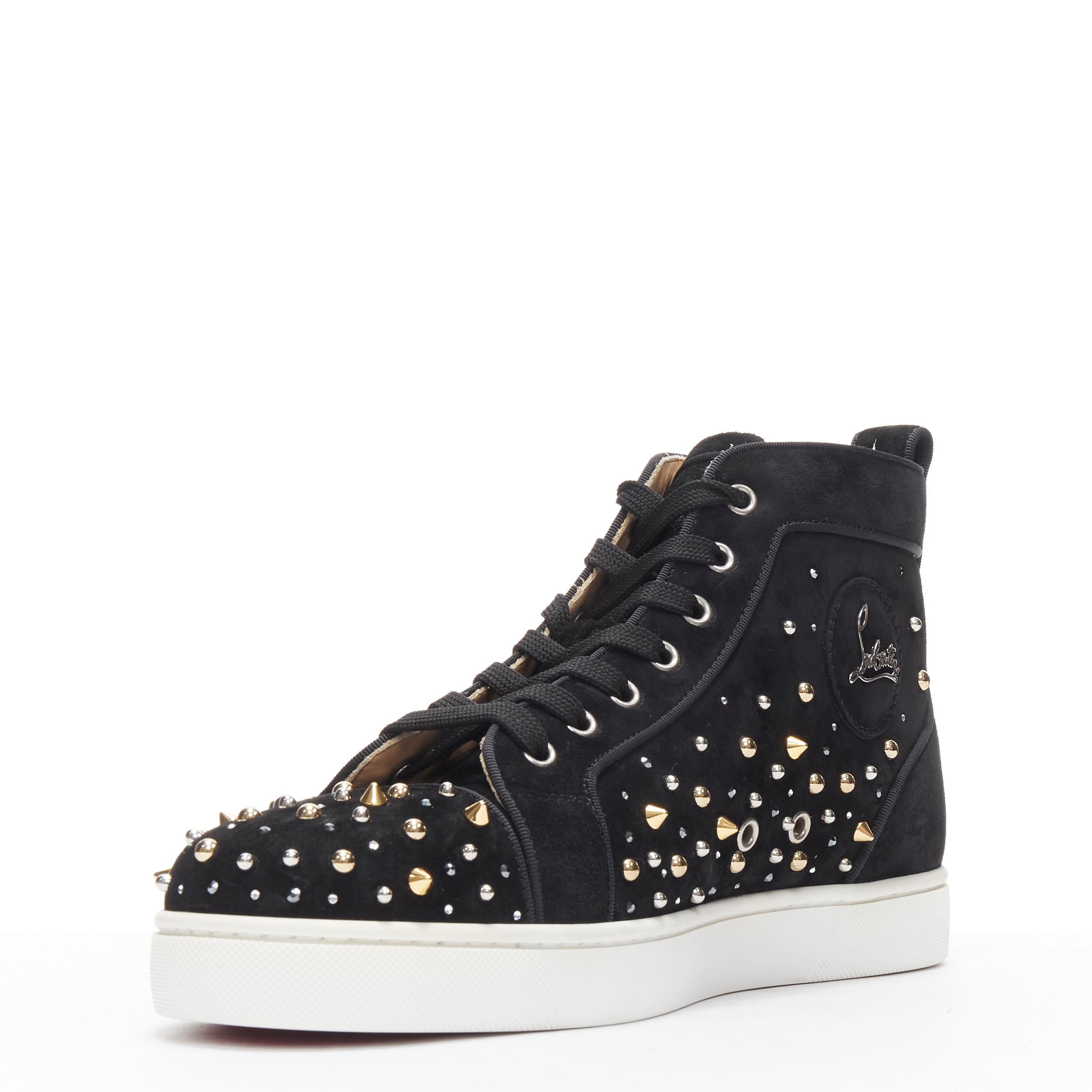 louis strass leopard flat veau velours