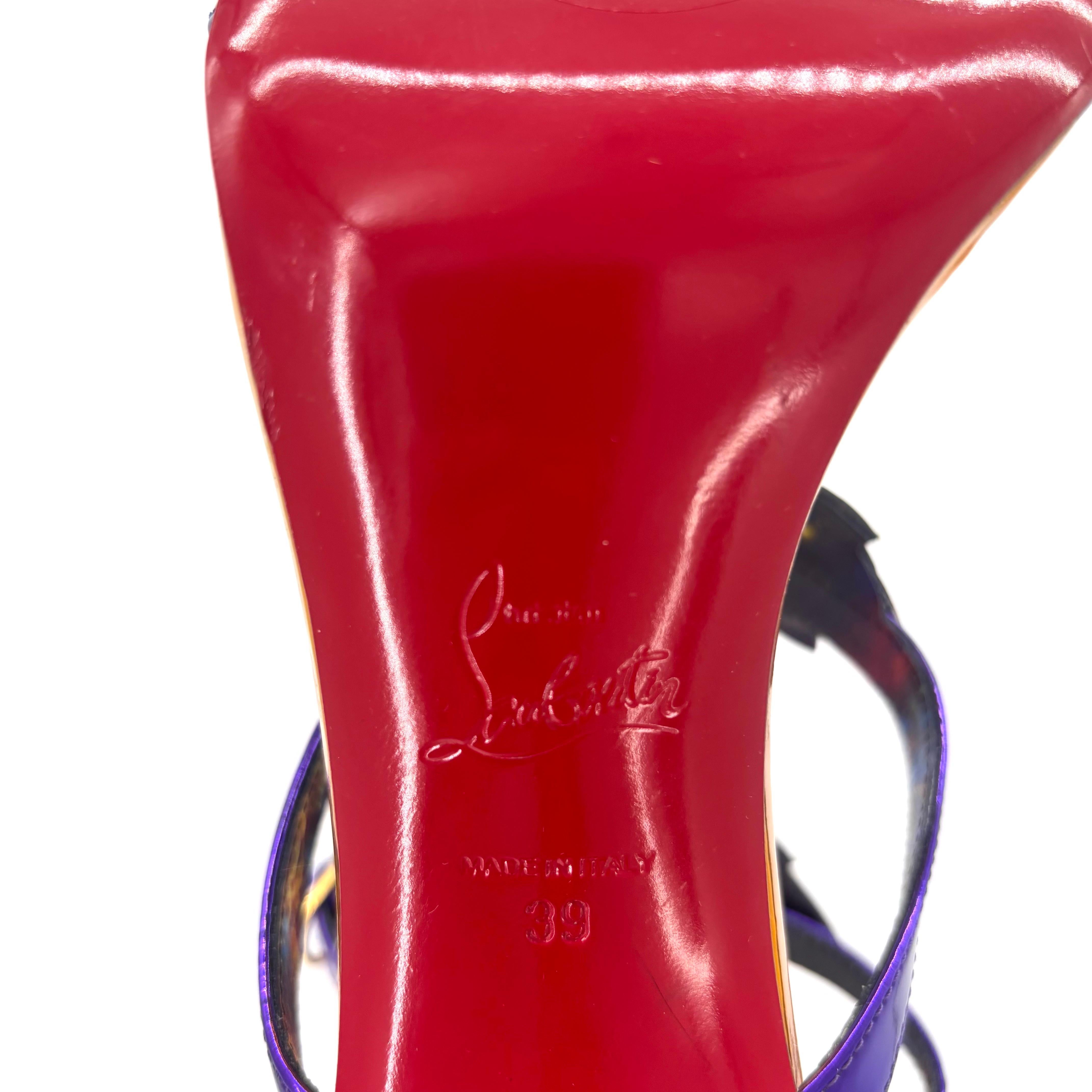 NEW Christian Louboutin Marvel Sea Warrior 100 Gladiator Knee High Sandals 39 3