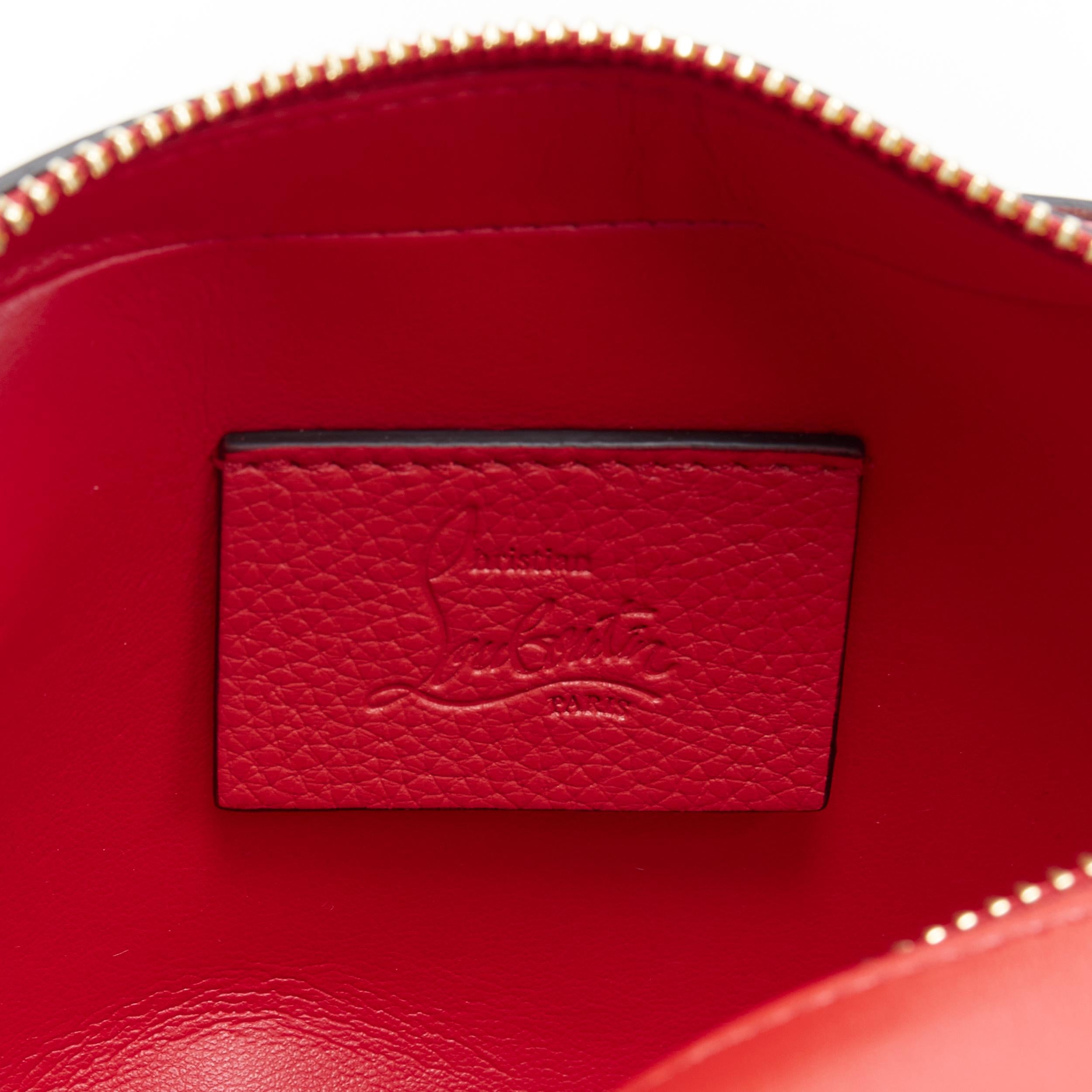new CHRISTIAN LOUBOUTIN Rubylou Mini red calf leather logo crossbody camera bag 2
