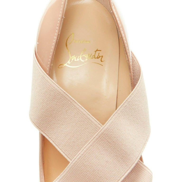 louboutin nude flat