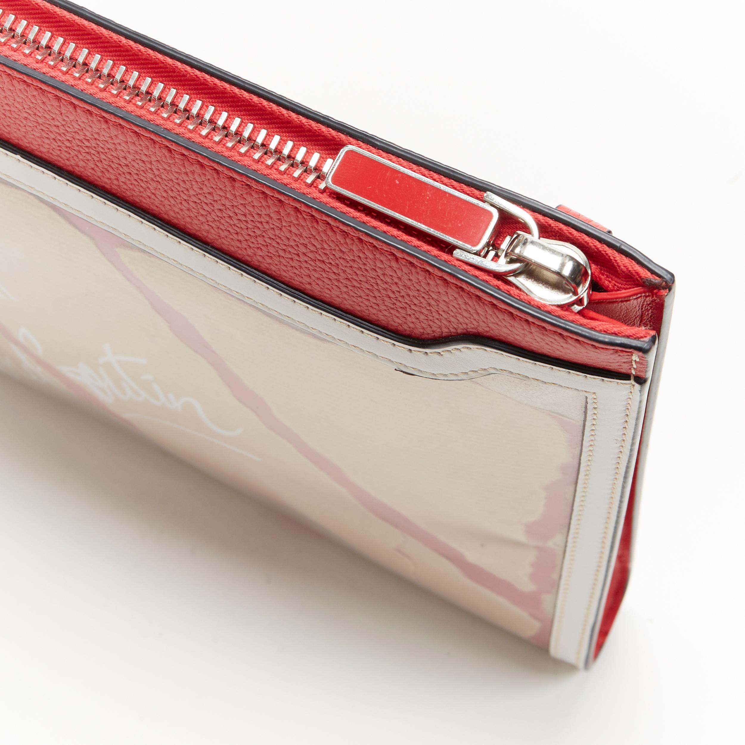 CHRISTIAN LOUBOUTIN Skypouch Kraft PVC laminierte Papiertasche Crossbody-Clutch von CHRISTIAN LOUBOUTIN 3
