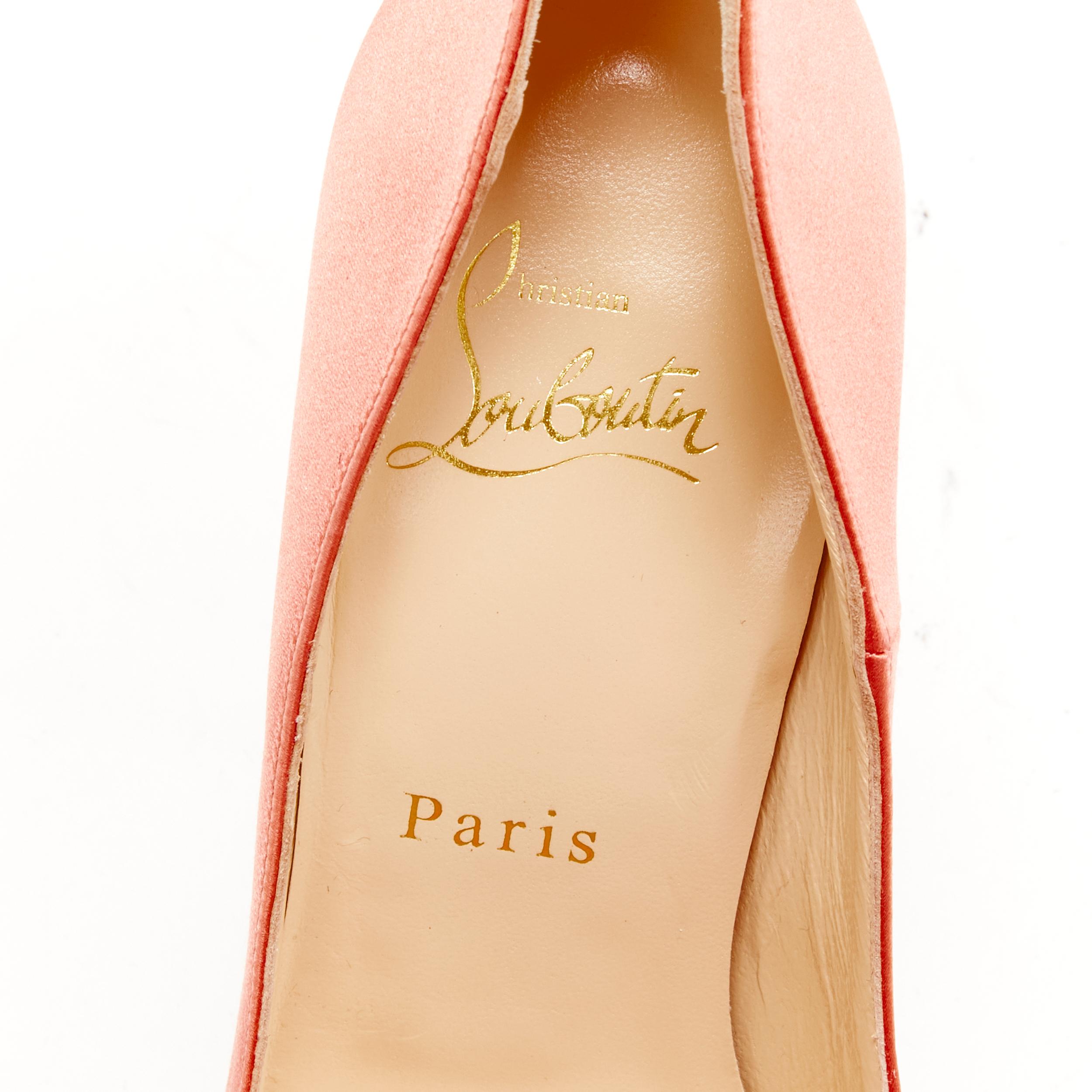 new CHRISTIAN LOUBOUTIN So Kate 120 Charlotte pink satin stiletto pump EU36 1