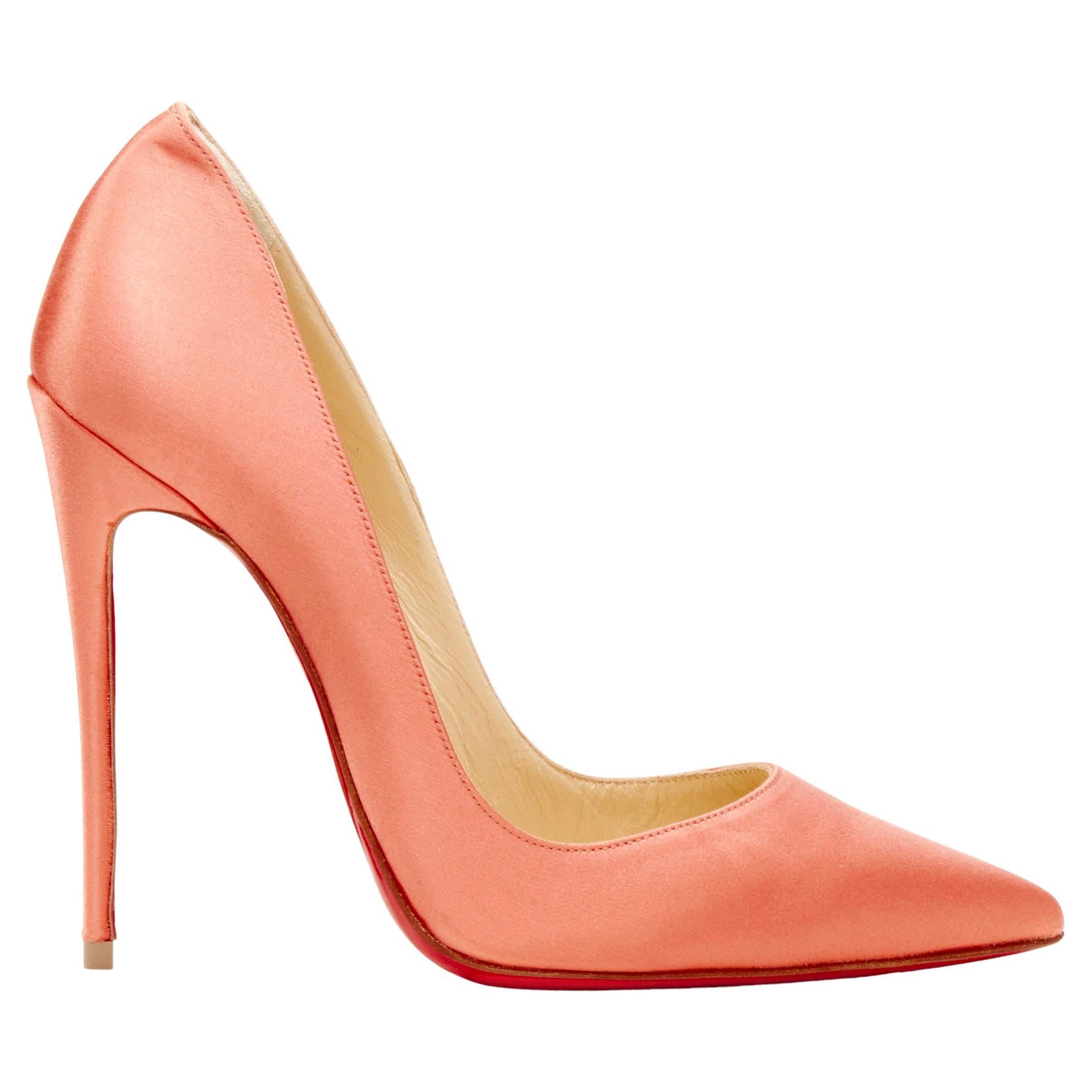 CHRISTIAN LOUBOUTIN So Kate 120 Charlotte Rosa satinierte Stiletto-Pump EU36