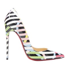 CHRISTIAN LOUBOUTIN So Kate 120 Cinestripes Stiletto Pigalle EU36,5
