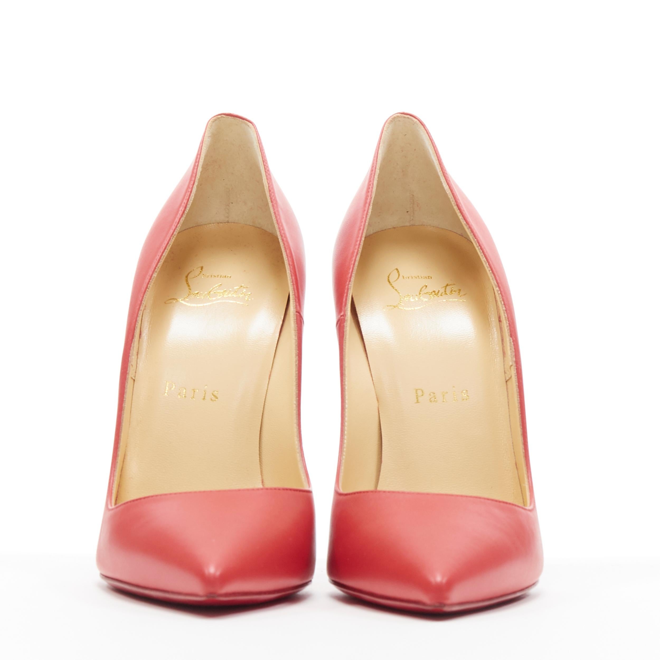 neu CHRISTIAN LOUBOUTIN So Kate 120 Lippenstift rot laether spitze Pigalle EU7 (Rot)