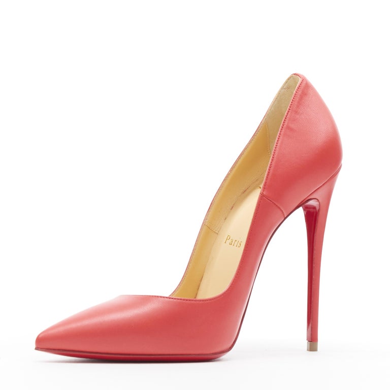 new CHRISTIAN LOUBOUTIN So Kate 120 lipstick red laether pointy pigalle ...