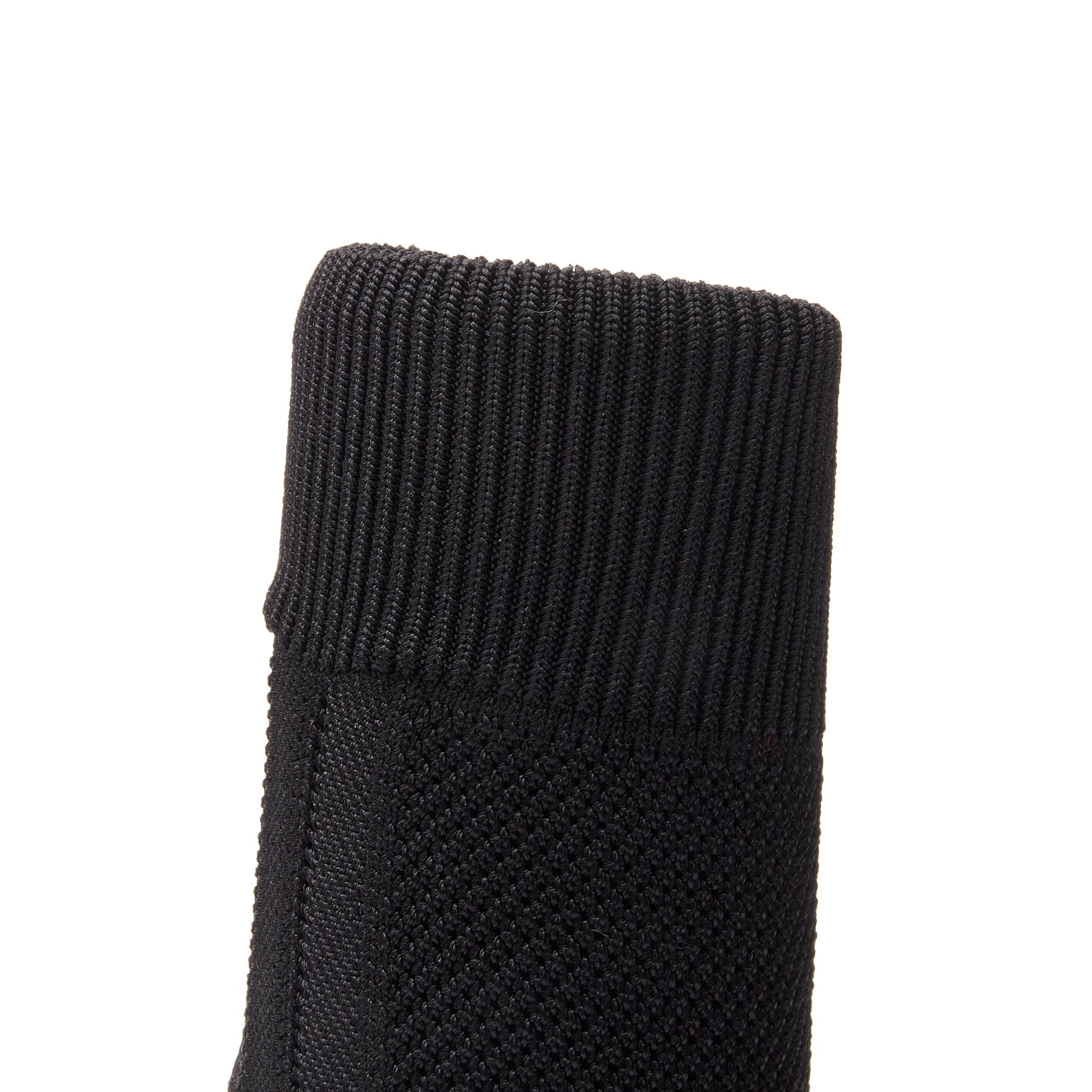 new CHRISTIAN LOUBOUTIN Taco Sock 85 black patent sock knit ankle boot EU38.5 3