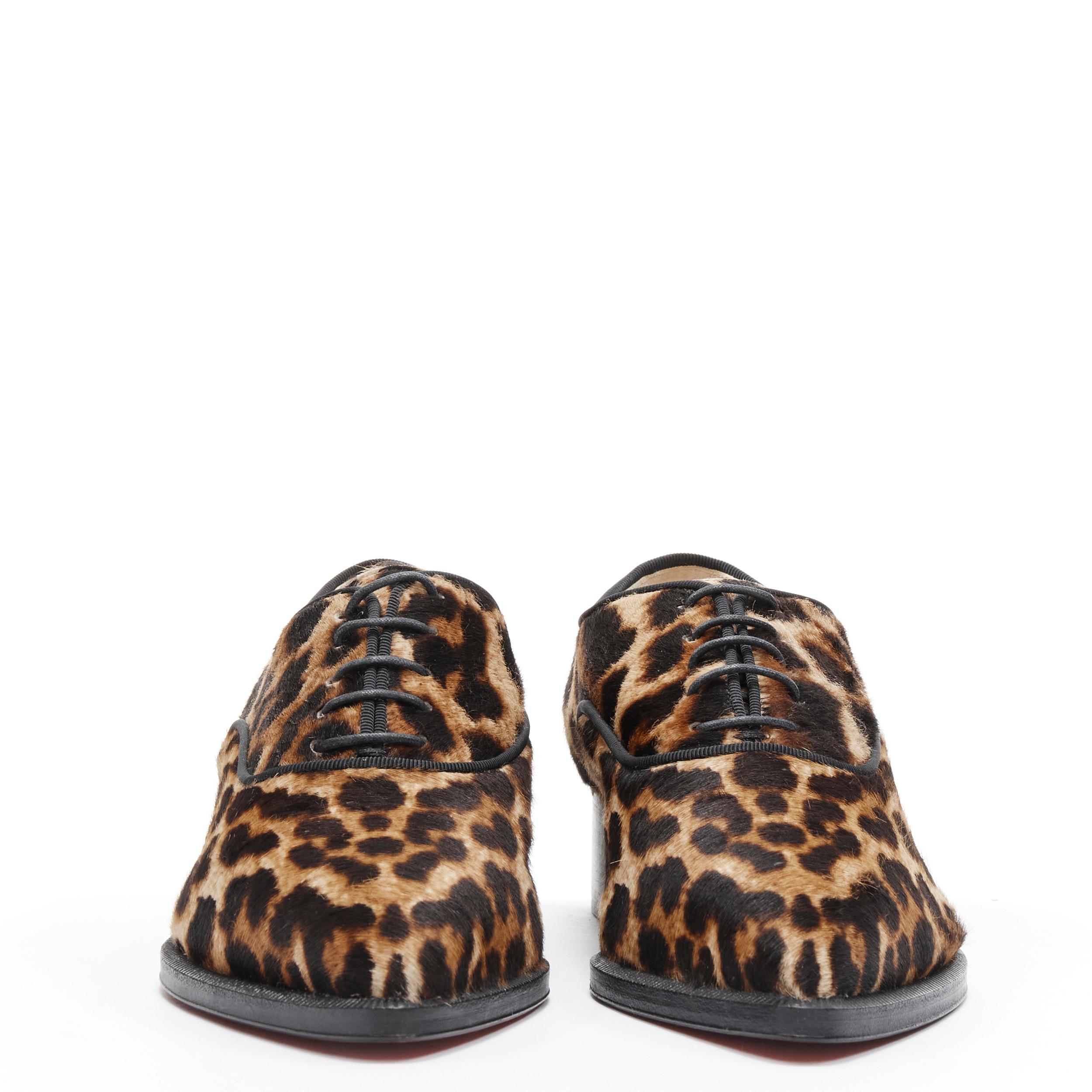 leopard brogues