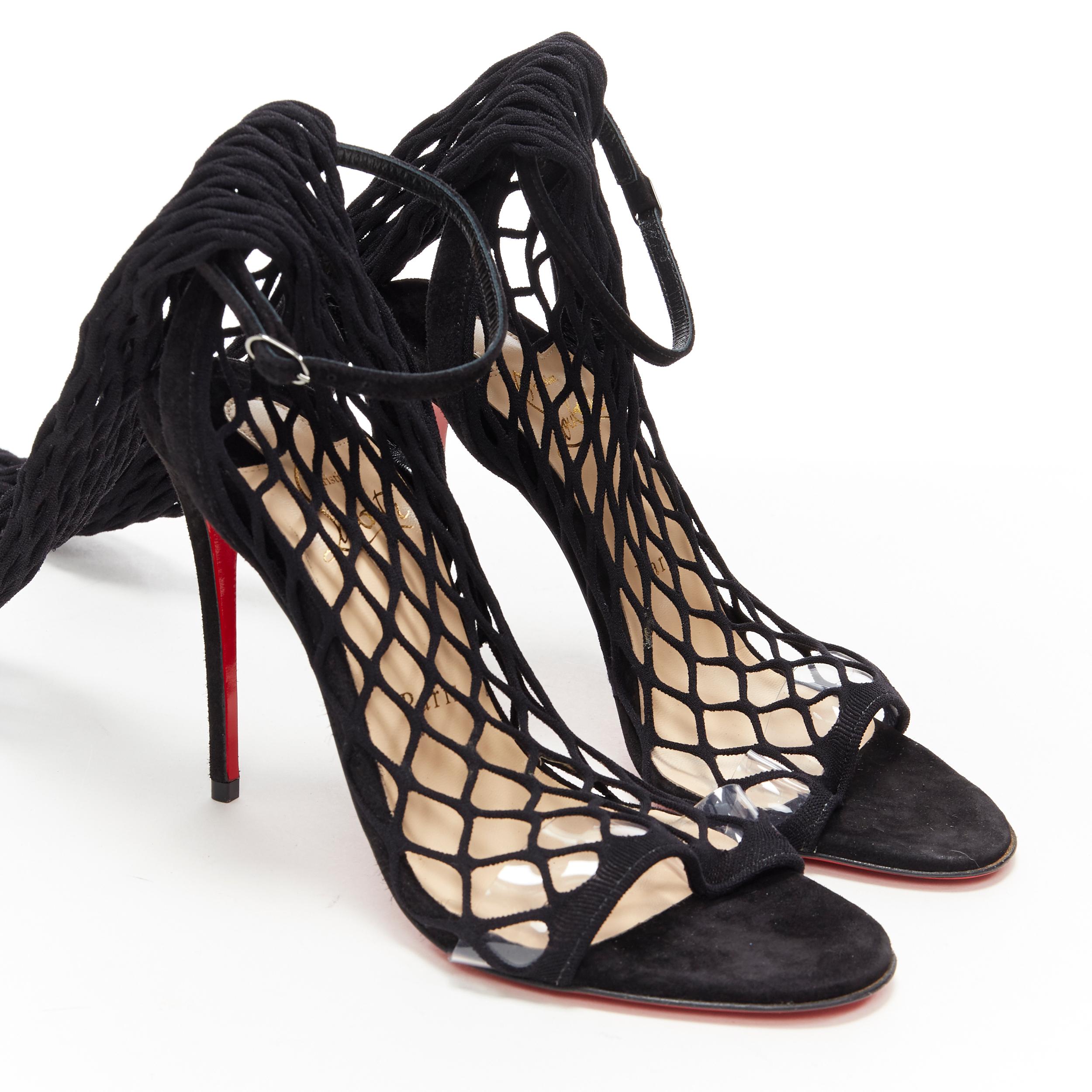 christian louboutin fishnet heels