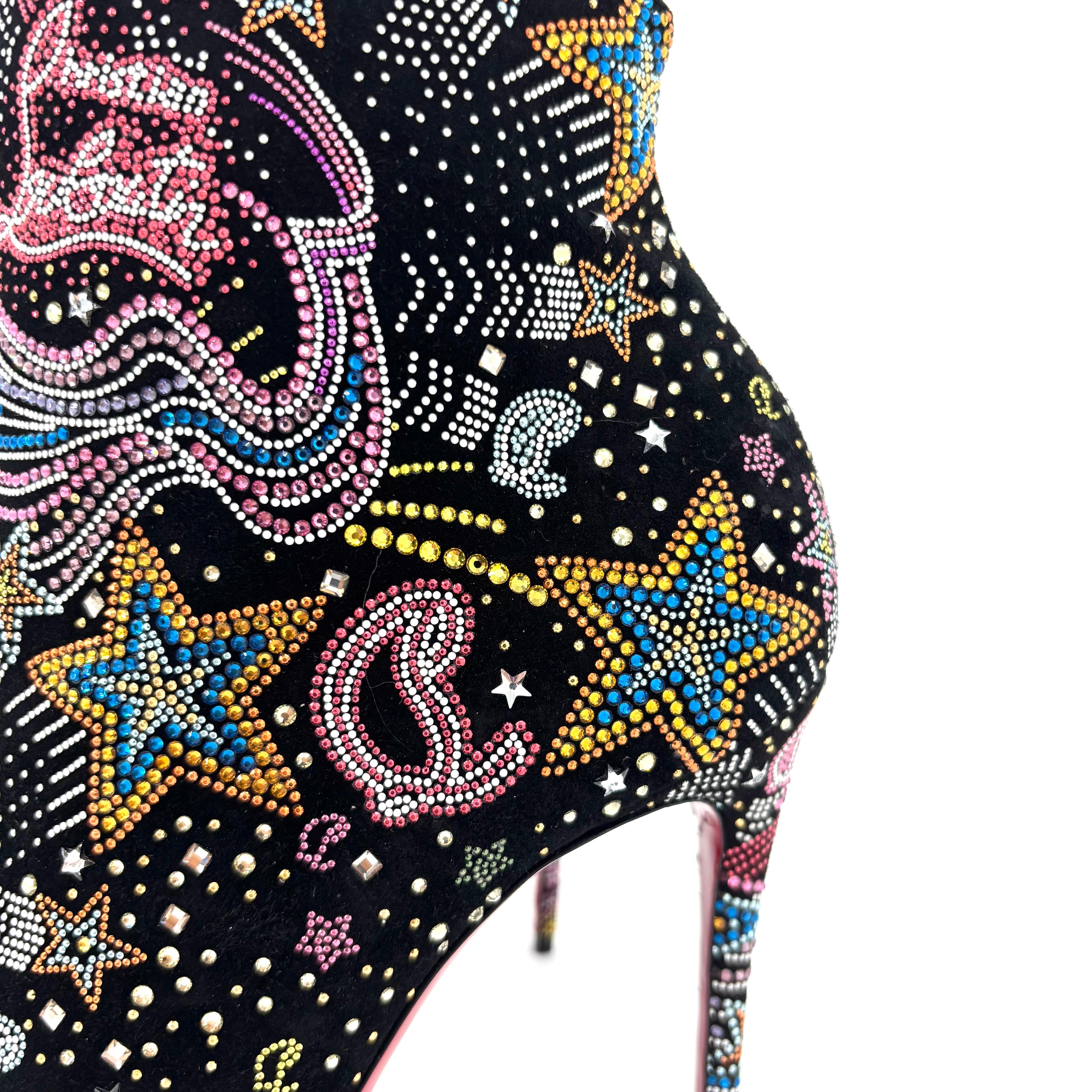 NUEVO Chritian Louboutin So Kate Botín Stiletto 37.5 Tachonado Cristal Embellecedor en venta 2