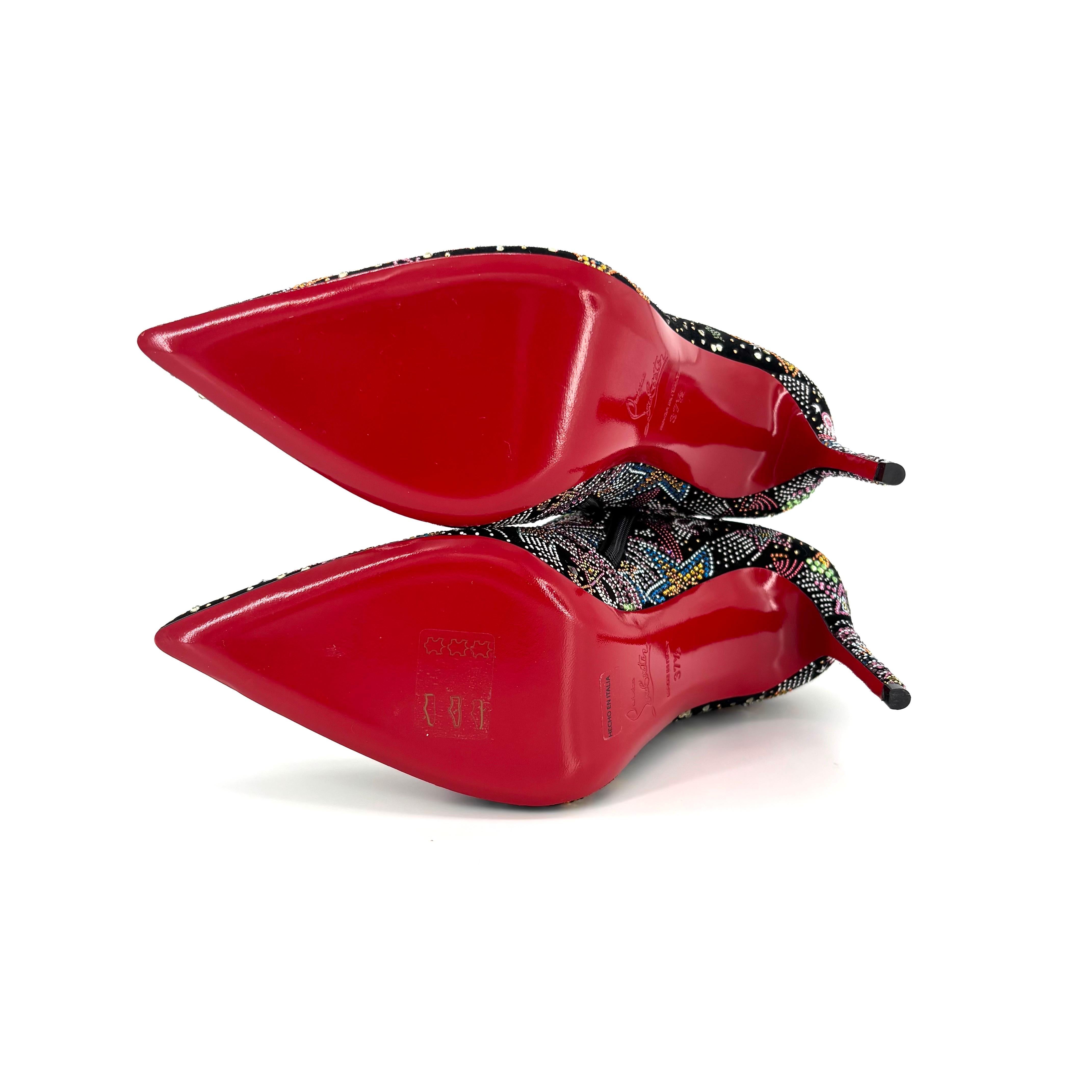 NUEVO Chritian Louboutin So Kate Botín Stiletto 37.5 Tachonado Cristal Embellecedor en venta 3