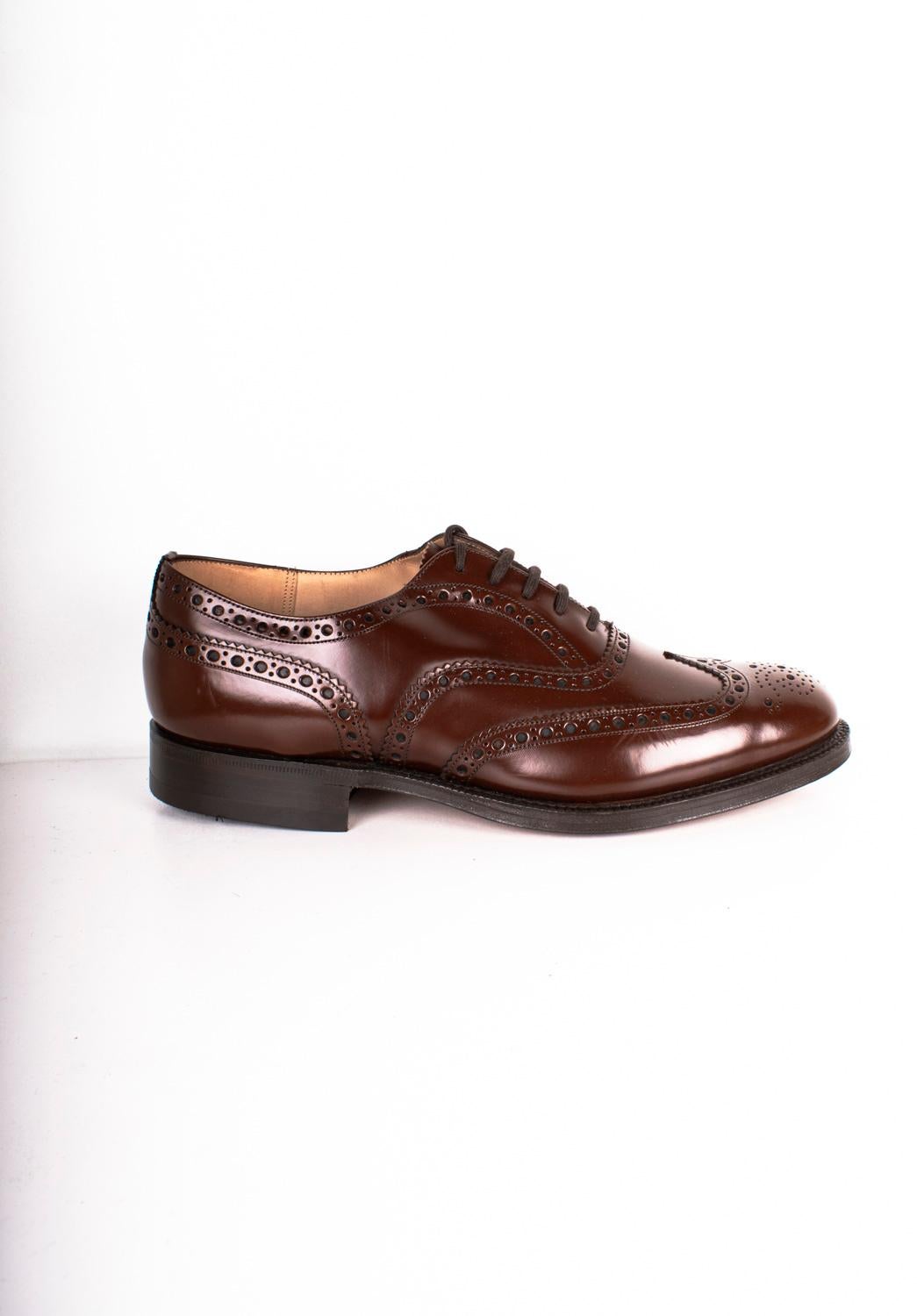 Noir New Church's Men Shoes Derbies Brogue Size UK8, USA9, EUR43 en vente