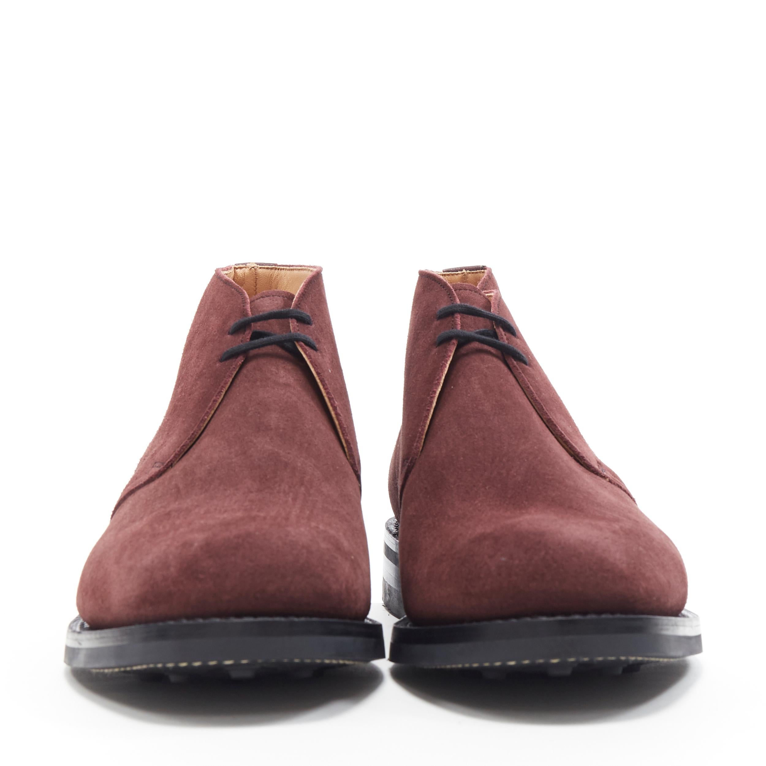 burgundy desert boots