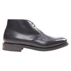 new CHURCH'S Ryder 3 Ebony Bright Calf dark brown leather desert boots UK10 EU44