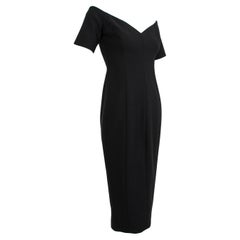 Nuovo Cinq a Sept Nero Off-Shoulder Portrait Neck Cocktail Sheath Dress -XS, 2019