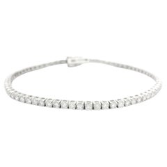 New Classic 14k White Gold 2.98ctw Diamond Line Tennis Bracelet