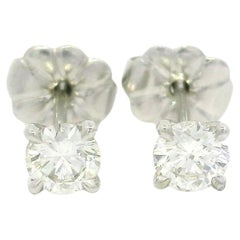 Platinum Stud Earrings