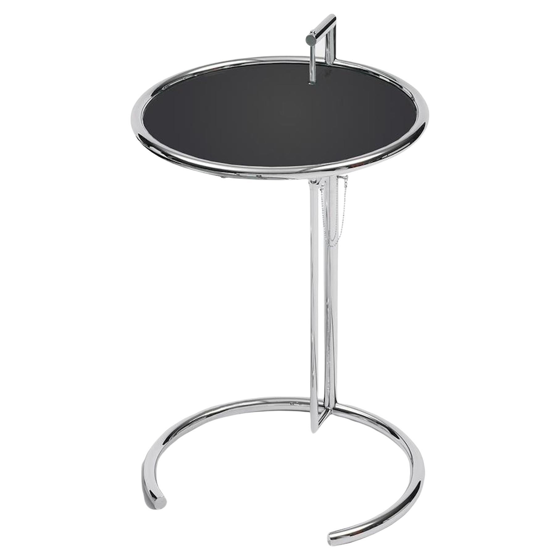 NEW ClassiCon E1027 Height-Adjustable Side Table by Eileen Gray in STOCK For Sale