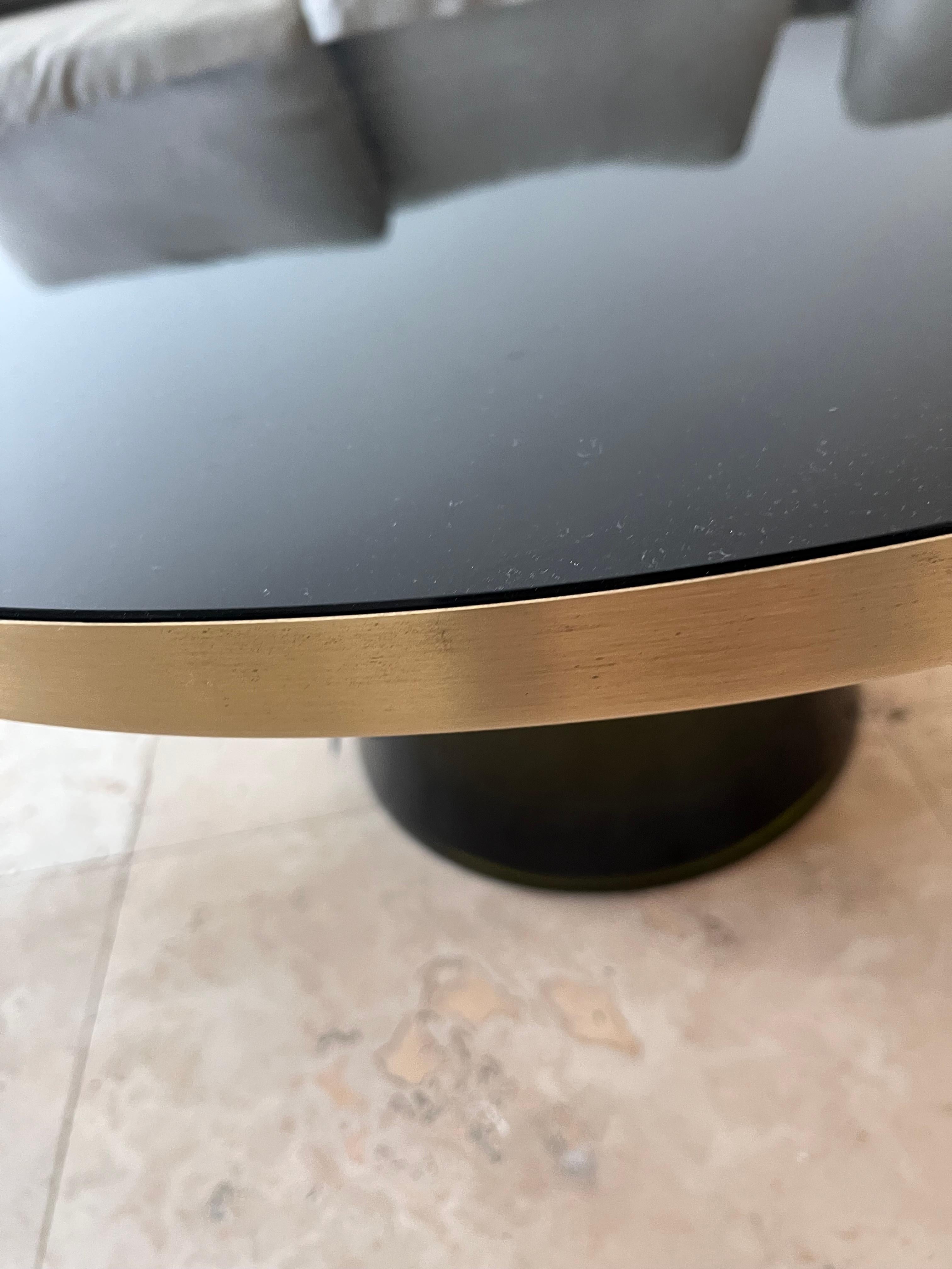 Glass Classicon Olive Green Bell Coffee Table by Sebastian Herkner in STOCK For Sale