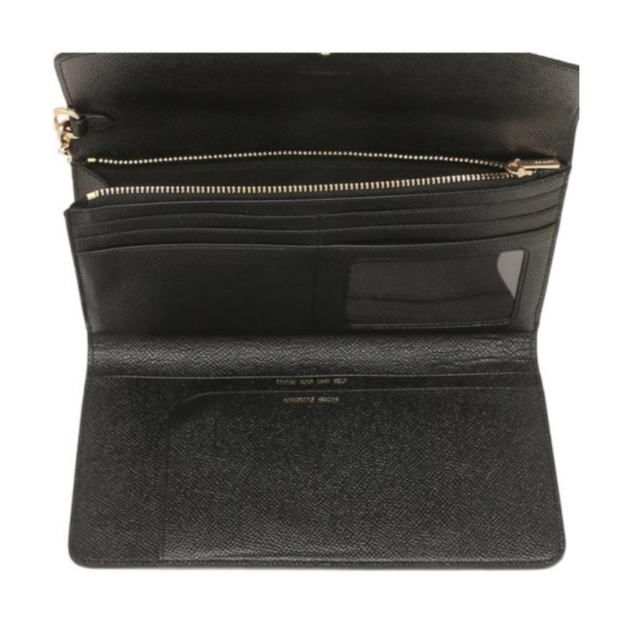 NEW Coach Black Travel Crossgrain Leather Envelope Wallet Clutch Bag For Sale 2