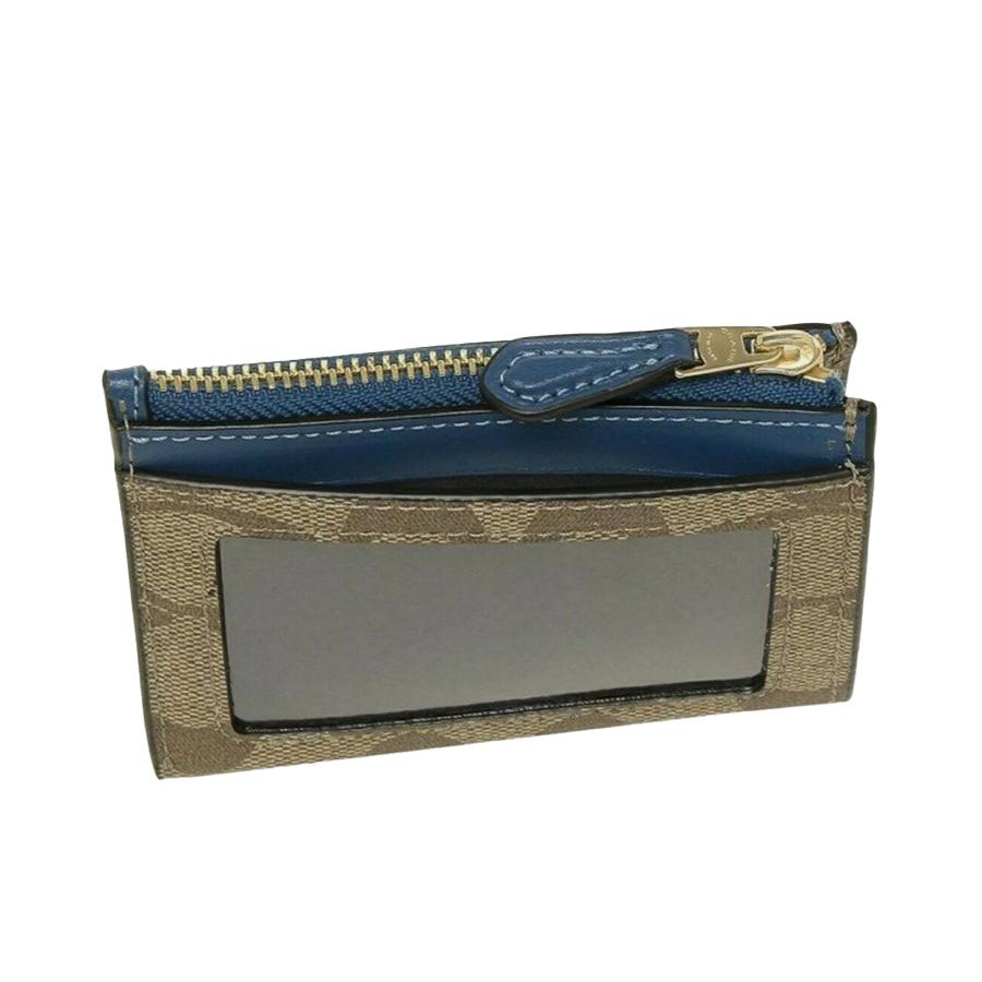 blue coach wallet