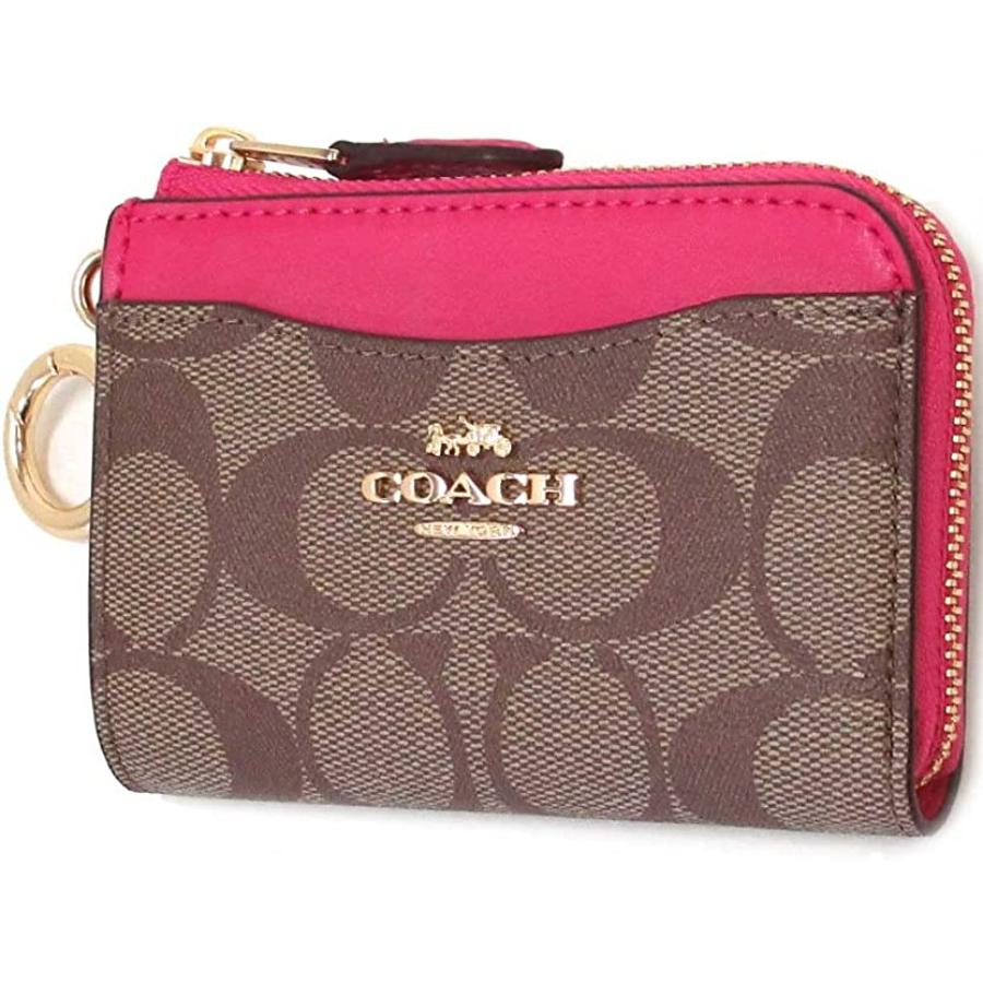 coach purse pink and brown