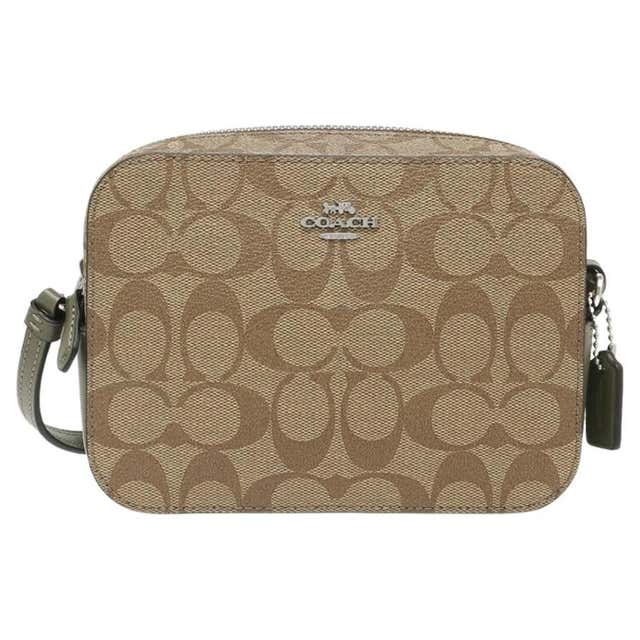 Coach Monogram Pattern NEW Coach Brown Mini Camera Bag Monogram Signature Canvas Crossbody Bag ...