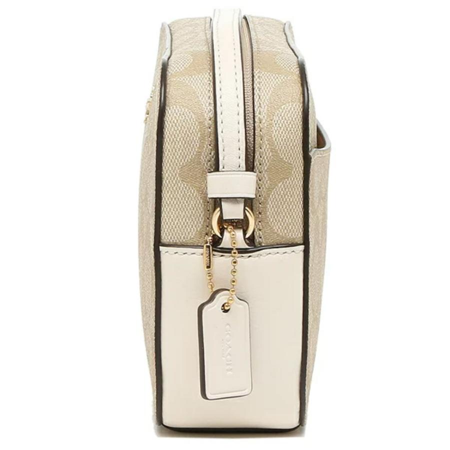 coach brown and white bag