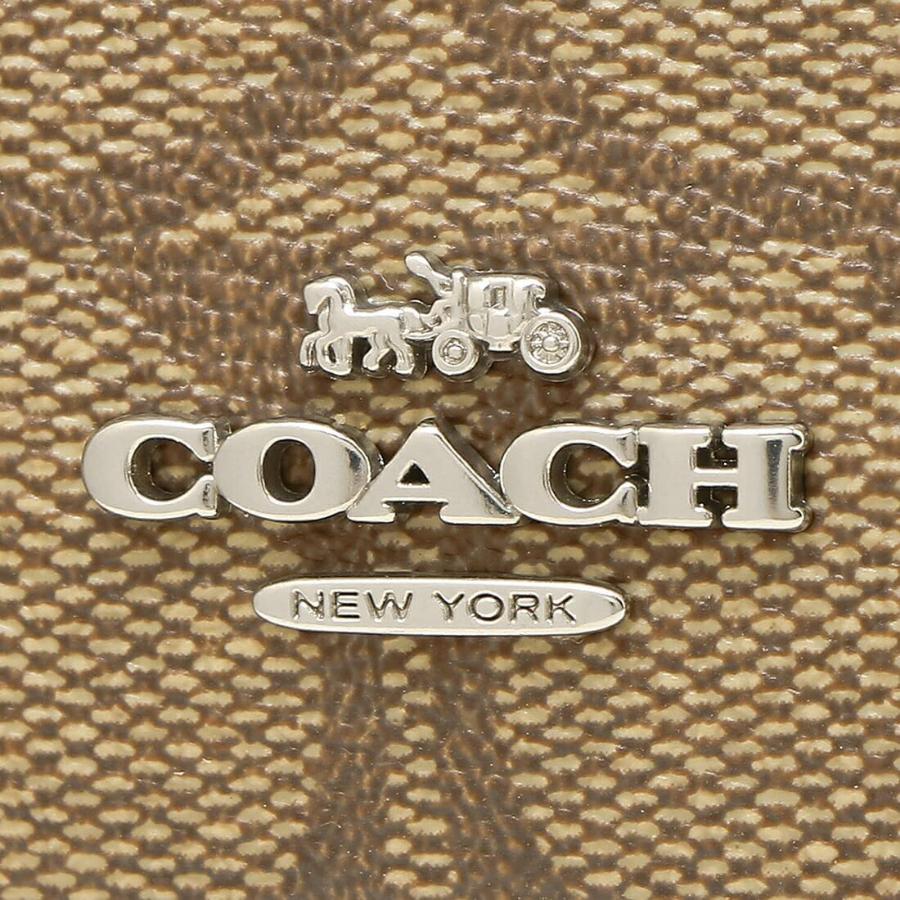 NEW Coach Brown Yellow Mini Skinny ID Case Signature Canvas Card Case Wallet For Sale 7