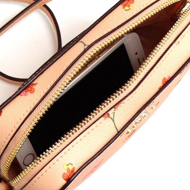 mini camera bag with mystical floral print