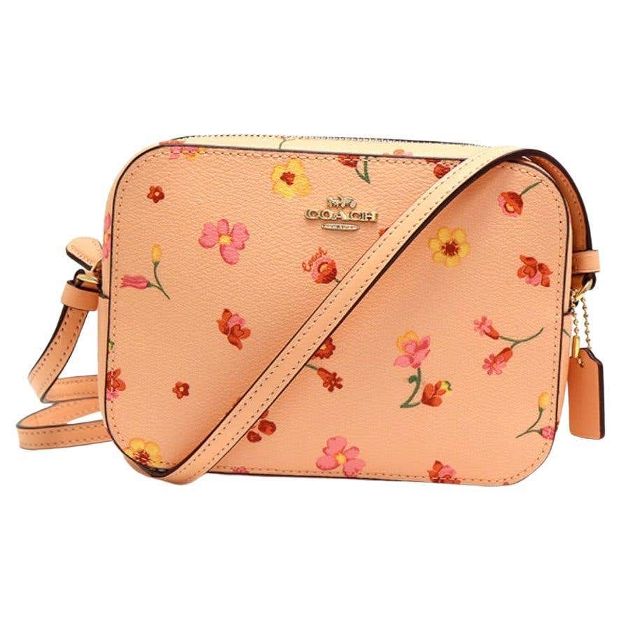 NEW Coach Pink Mini Mystical Floral Print Canvas Camera Crossbody Bag NEW Coach Pink Mini Mystical Floral Print Canvas Camera Crossbody Bag