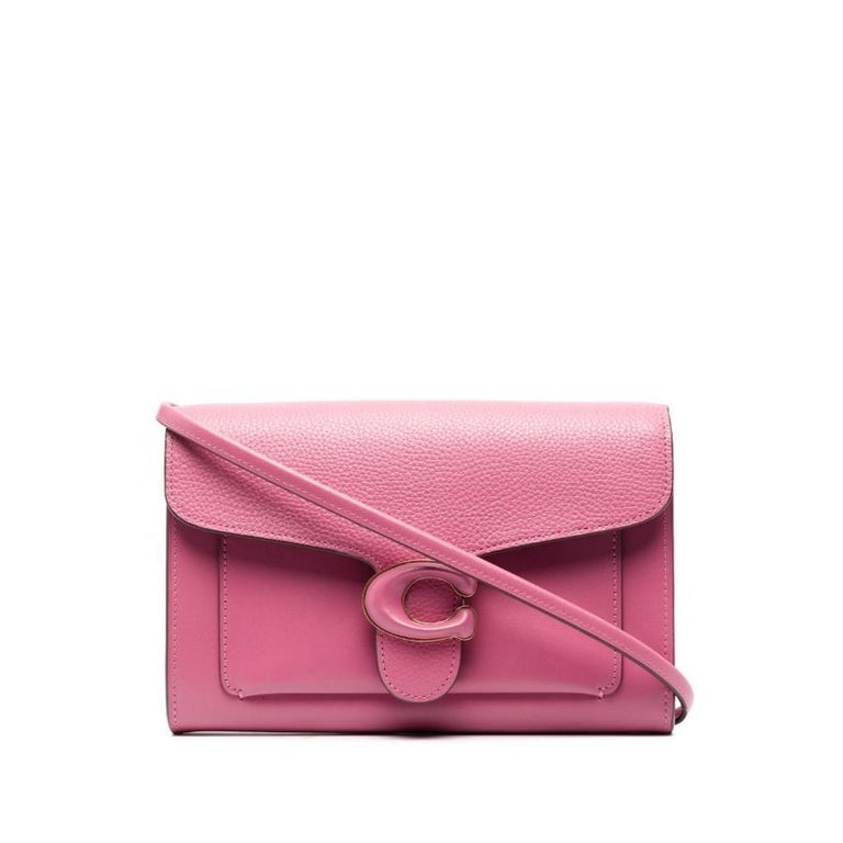 NEW Coach Pink Tabby Chain Clutch Leather Clutch Crossbody Bag For Sale at  1stDibs