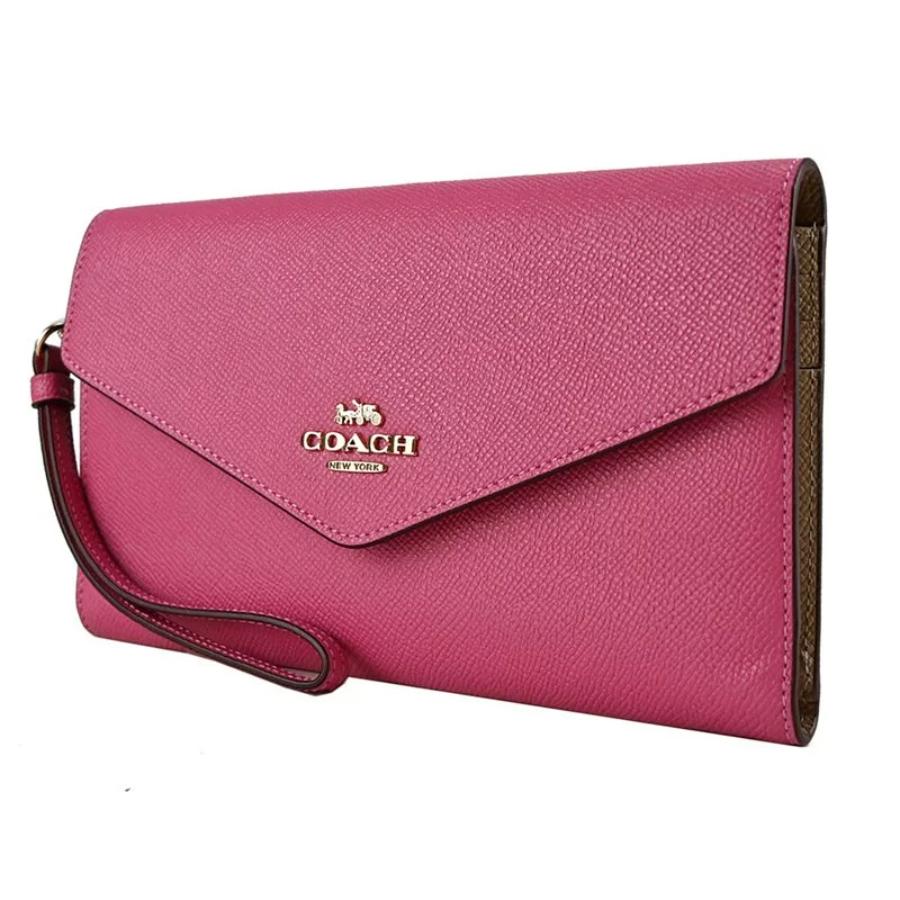 coach wallet pink