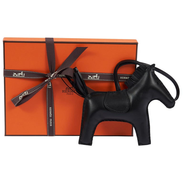 Hermes Bag Charm So Black Rodeo Horse GM Limited Edition Very Rare New  w/Box For Sale at 1stDibs