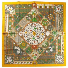 New Collection Hermès Impériales by C Baschet Scarf Silk Twill 90 cm / Like New