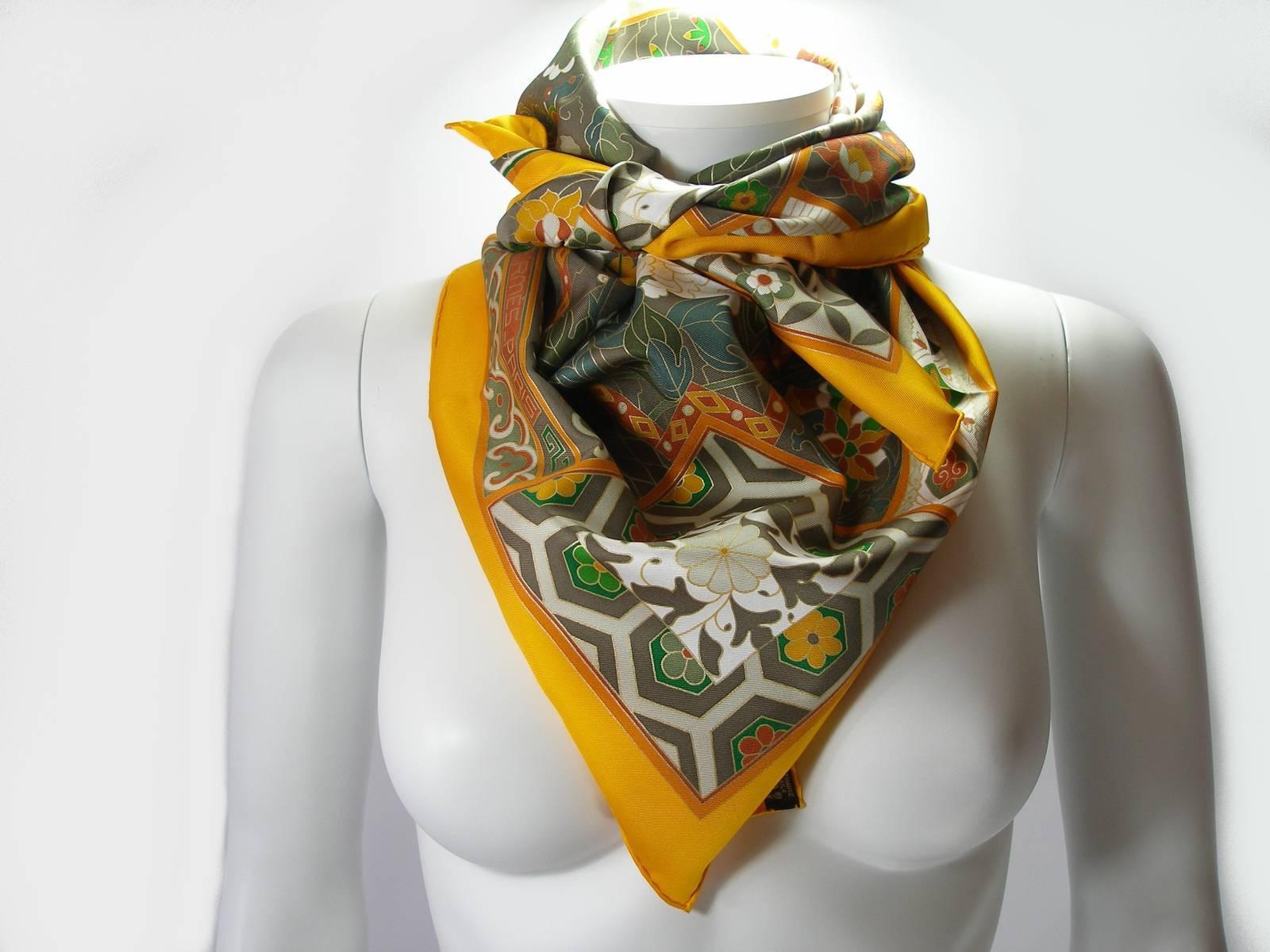 Hermès Scarf 
New Collection
Impériales 
By Catherine Baschet
Size : 90 x 90 cm 
100 % silk 
Color : Multicolor 
Tags and copyright are intacts 
Sorry no box 
Customs fees and vat are included
Thank you for visiting my shop !