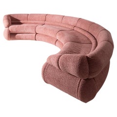 New Collection: ORBITA Pink Semicircular Sofa, Fuori Salone 2024