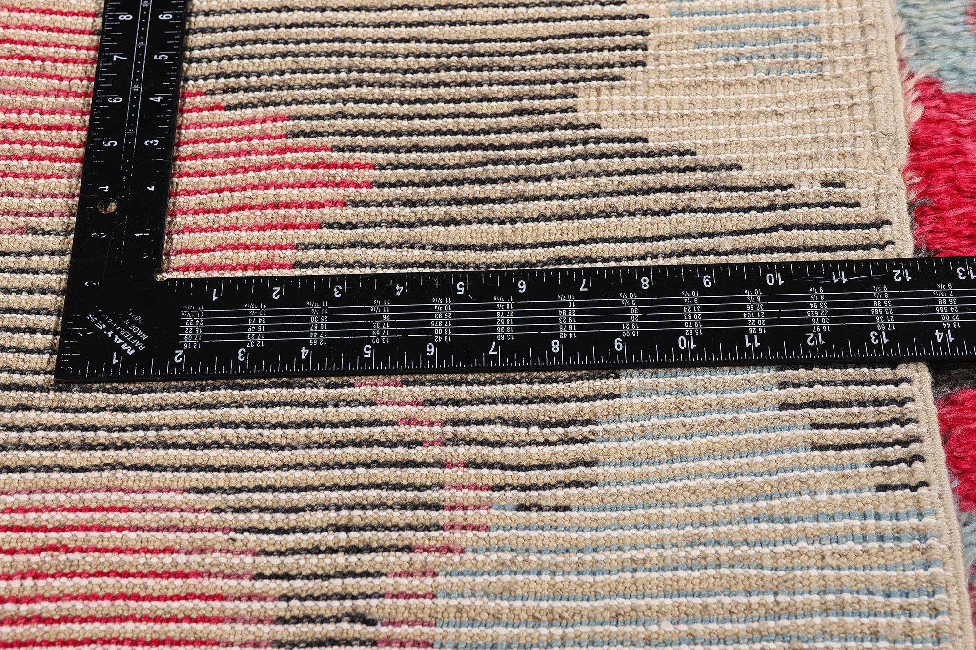 Neuer farbenfroher Contemporary Tulu-Teppich von Sonia Delaunay inspiriert im Angebot 2