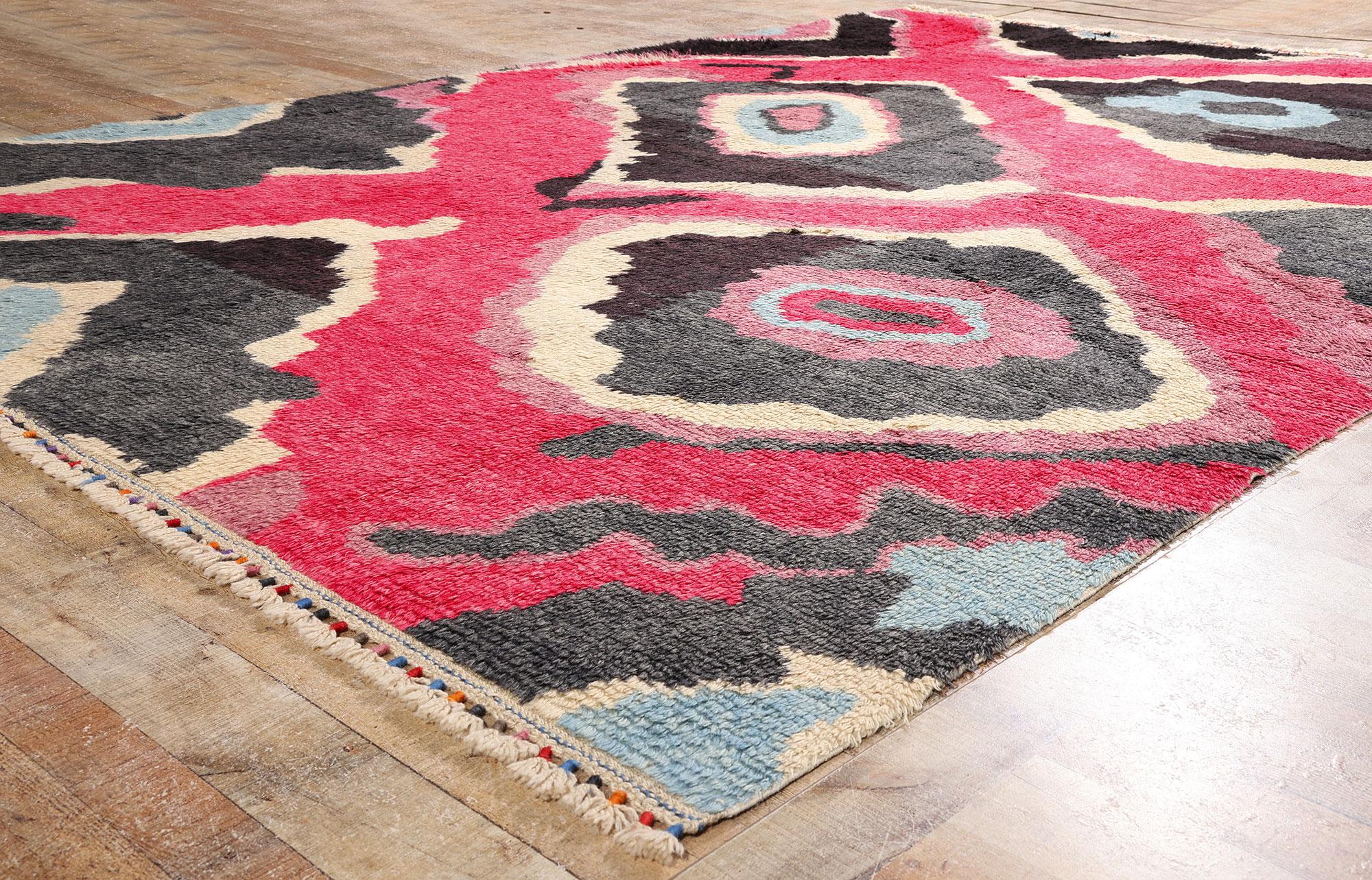 Neuer farbenfroher Contemporary Tulu-Teppich von Sonia Delaunay inspiriert im Angebot 4