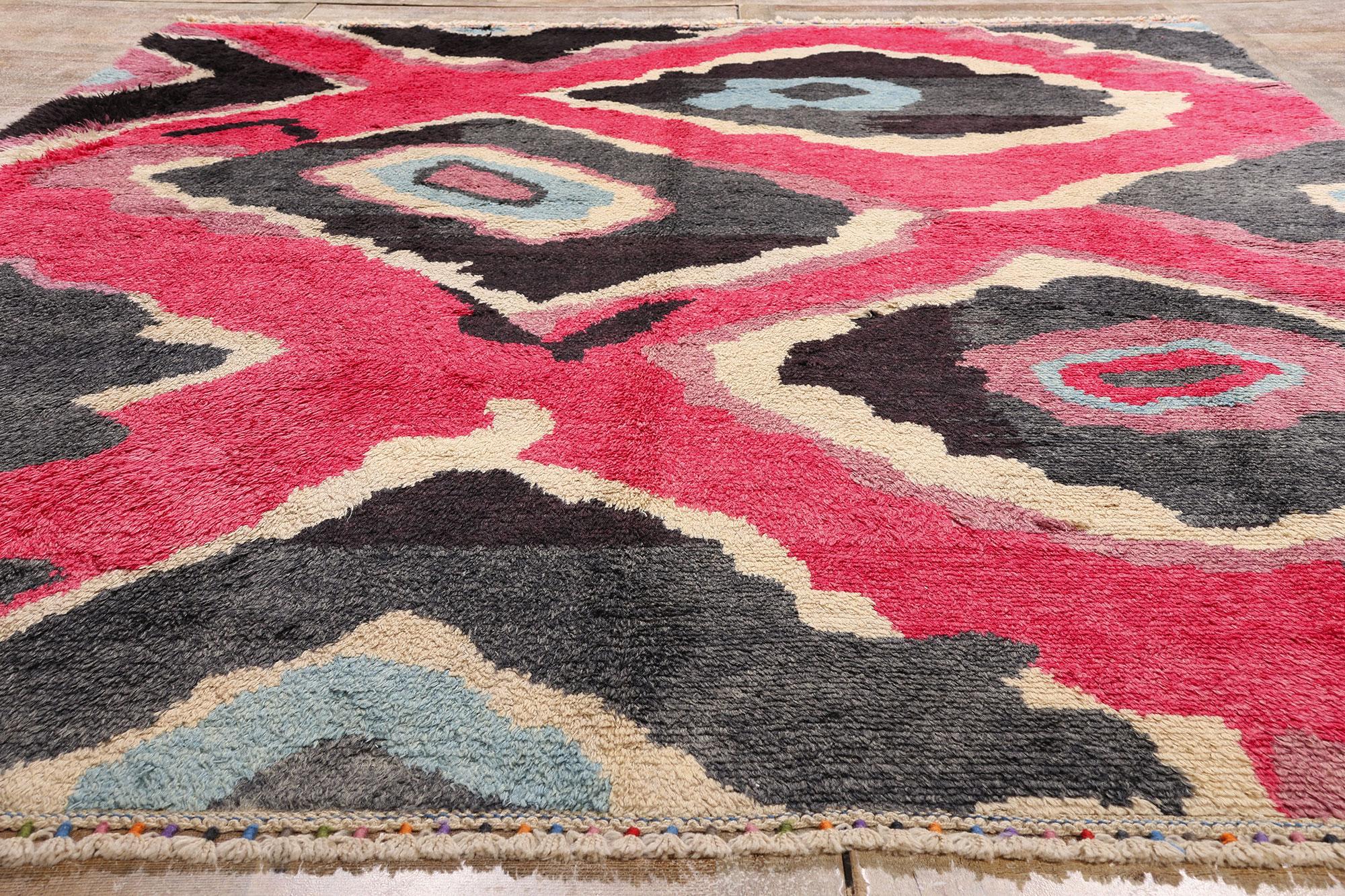 Neuer farbenfroher Contemporary Tulu-Teppich von Sonia Delaunay inspiriert im Angebot 6