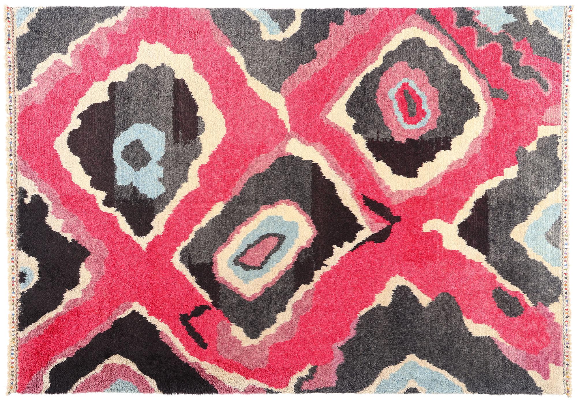 Neuer farbenfroher Contemporary Tulu-Teppich von Sonia Delaunay inspiriert im Angebot 10