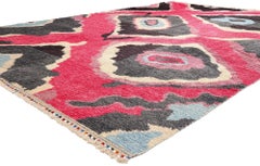 New Colorful Contemporary Tulu Carpet Inspired by Sonia Delaunay