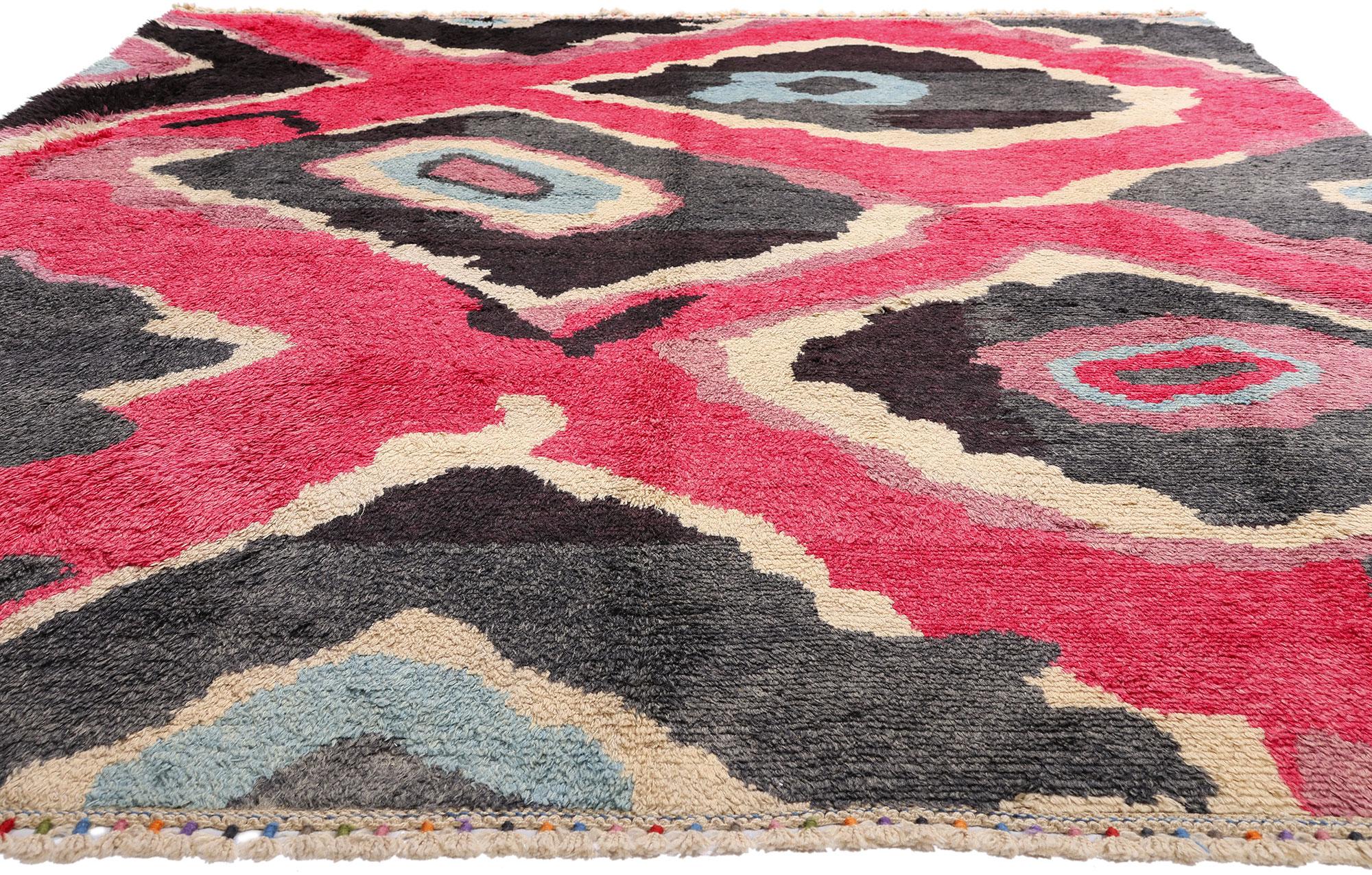 Neuer farbenfroher Contemporary Tulu-Teppich von Sonia Delaunay inspiriert (Türkisch) im Angebot