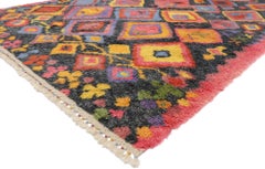New Colorful Contemporary Tulu Carpet with Modern Tribal Style
