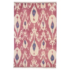New Colorful Contemporary Tulu Shag Ikat Area Rug with Postmodern Memphis Style