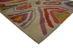 New Colorful Contemporary Tulu Shag Rug Inspired by Sonia & Robert Delaunay
