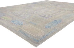 New Colorful Turkish Oushak Modern Carpet with Contemporary Style