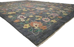 New Contemporary Colorful Turkish Oushak Carpet with Modern Style