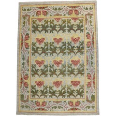New Turkish Oushak Rug with Arts & Crafts Style Inspired by William Morris